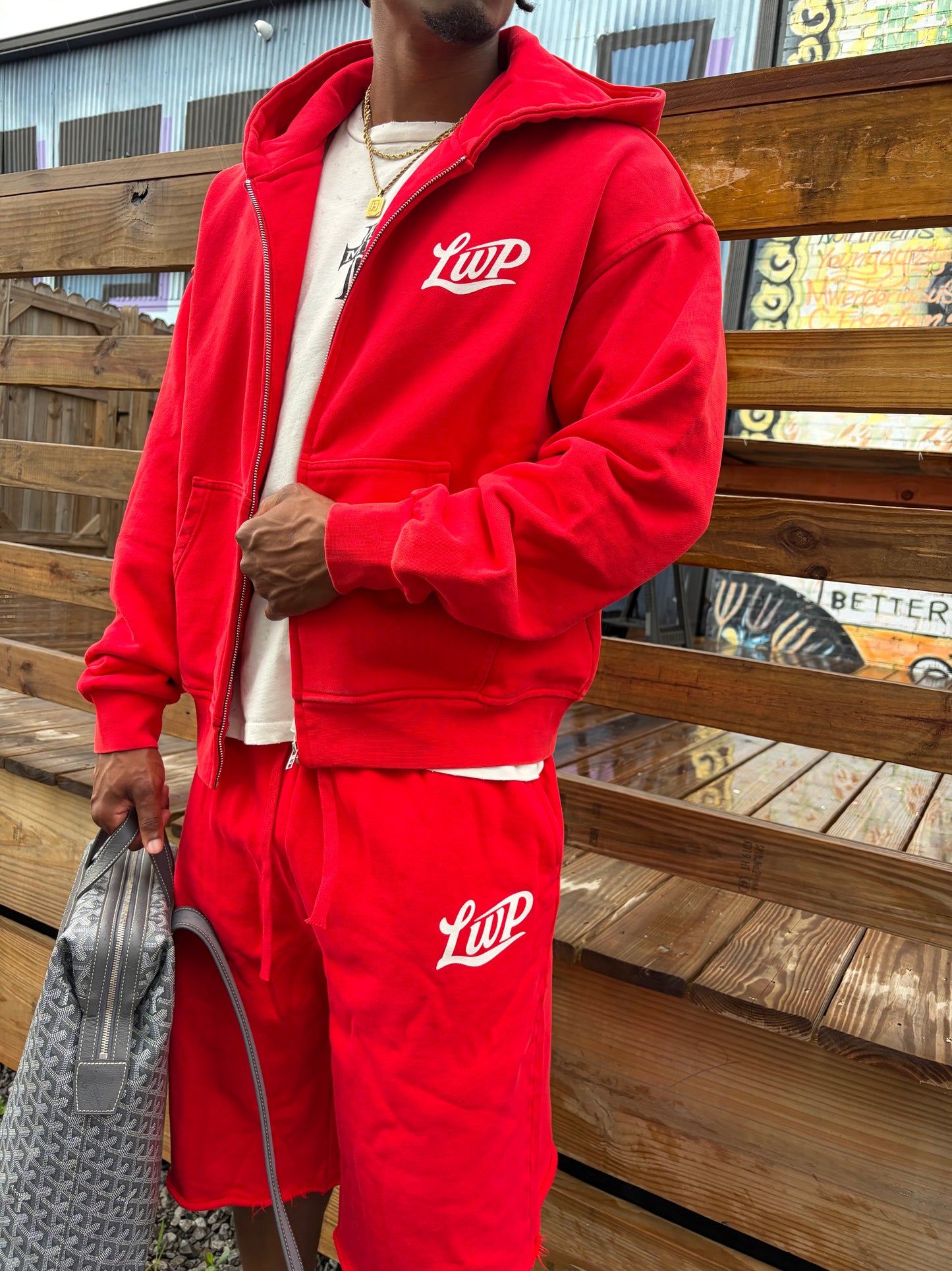 Red Cozy Zip Up