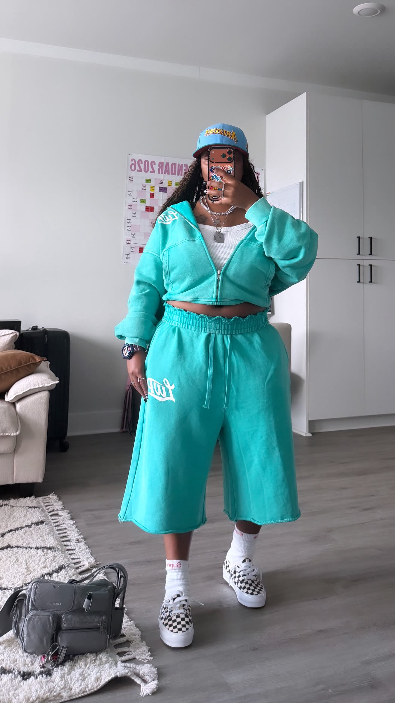 Teal Cozy Zip Up