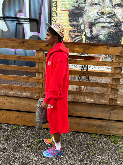 Red Cozy Zip Up